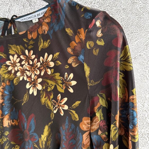 Veronica Beard Gemma Floral Long-Sleeve Maxi Dress - Picture 7 of 12